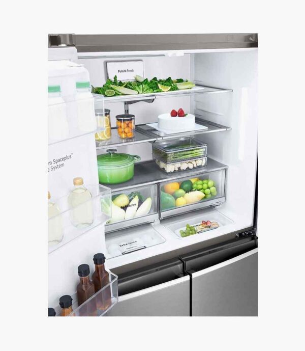 LG 674 litres Side by Side Refrigerator, Noble Steel - Image 7