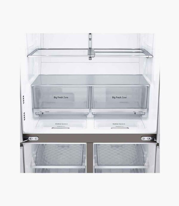 LG 674 litres Side by Side Refrigerator, Noble Steel - Image 9